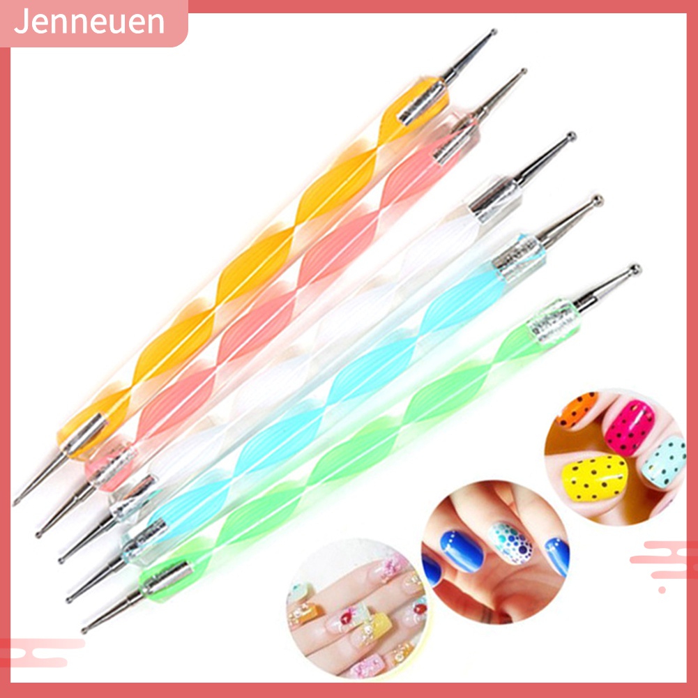 Set 5 Bút Chấm Bi / Chấm Bi 2 Chiều Trang Trí Móng Nghệ Thuật DIY