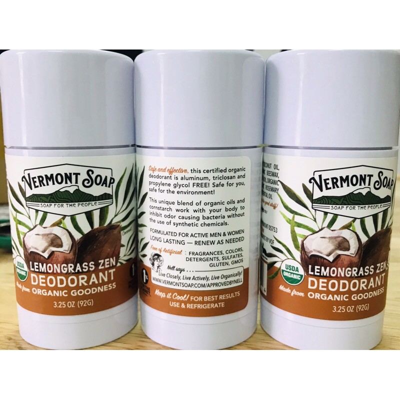 Khử mùi nách hữu cơ Vermont