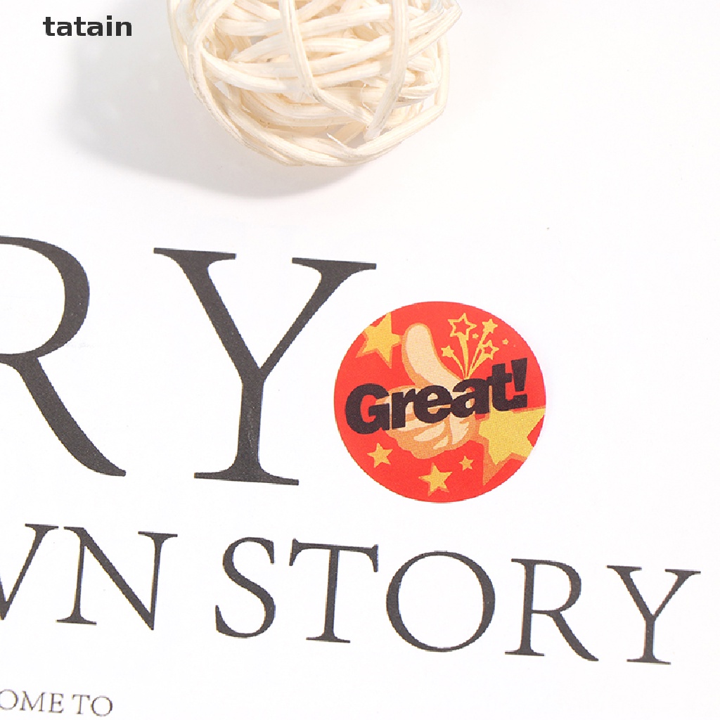 Set 500 sticker dán khen thưởng cho trẻ em thiết kế 8 mẫu hoạt hình