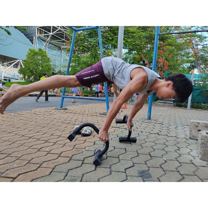 Paralette sắt "HOANGKYTONG"Mẫu 2 Dụng cụ hít đất