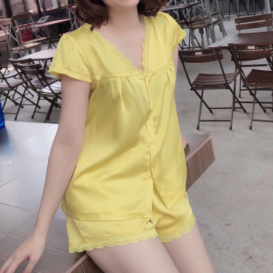 Bộ lụa mặc nhà bigsize nữ dễ thương hiệu mai ngô, đồ ngủ sexy nữ gợi cảm - yenbeauty đồ mặc nhà cao cấp