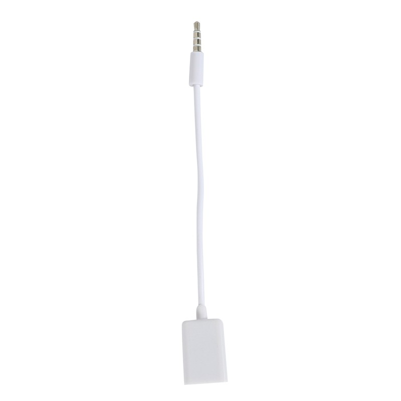 Bộ chuyển đổi giắc cắm âm thanh AUX 3.5mm sang cổng cắm USB 2.0 mp3 cho xe hơi