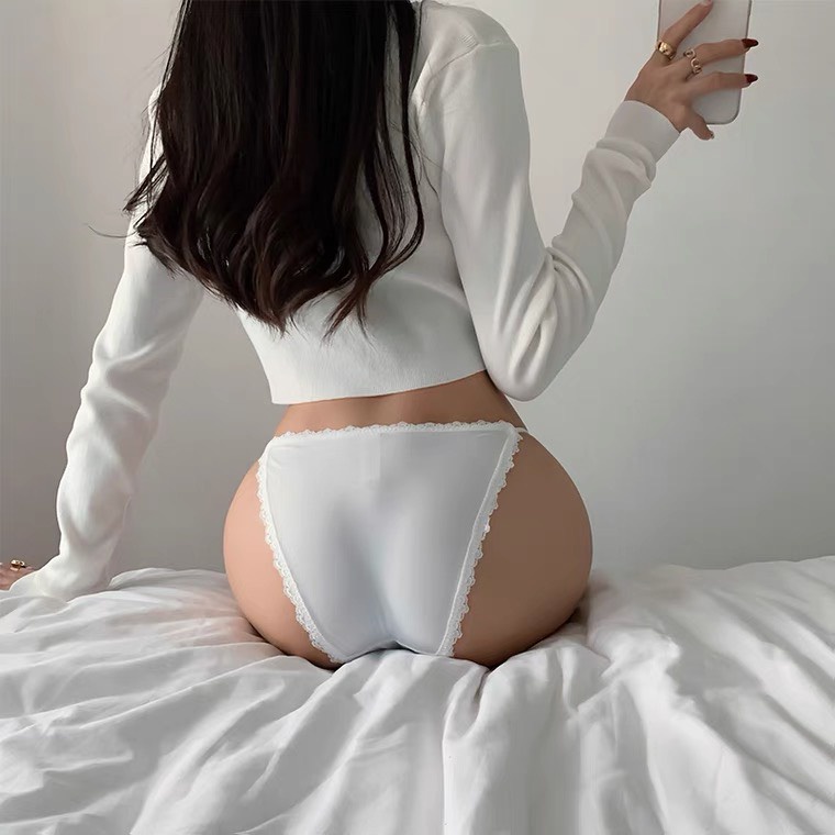 Quần lót thun mềm phối viền ren dây mảnh sexy THE CELYNBRA - QL52