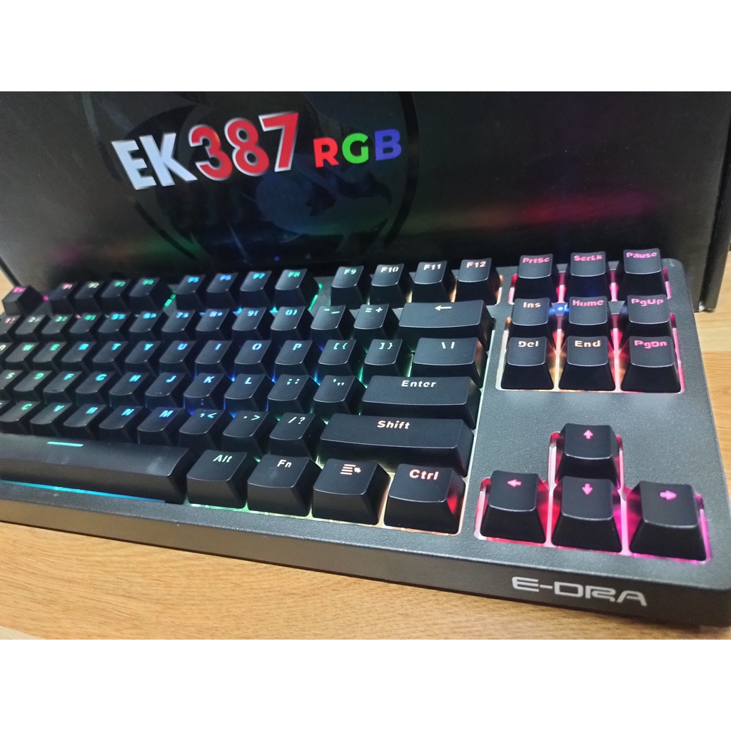 Bàn Phím Cơ Gaming E-DRA EK387 RGB 2022  - Hàng chính hãng E-Dra