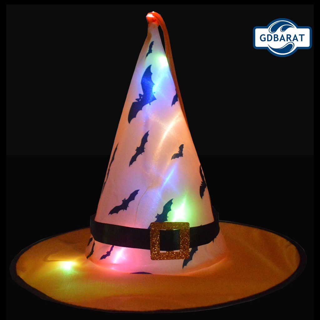 Nón Phù Thủy Có Đèn Led Dùng Để Trang Trí Halloween