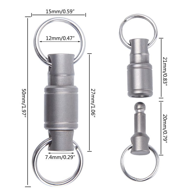 Móc Chìa Khóa Bằng Hợp Kim Tháo Rời Được
