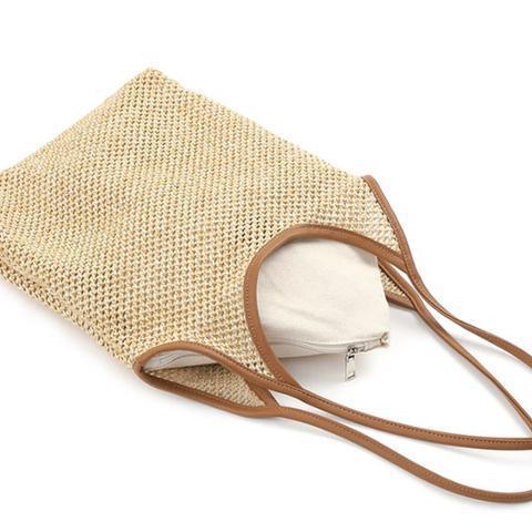 Túi Xách Đan Sợi Mây Phong Cách Hàn Quốc Cho Nữ