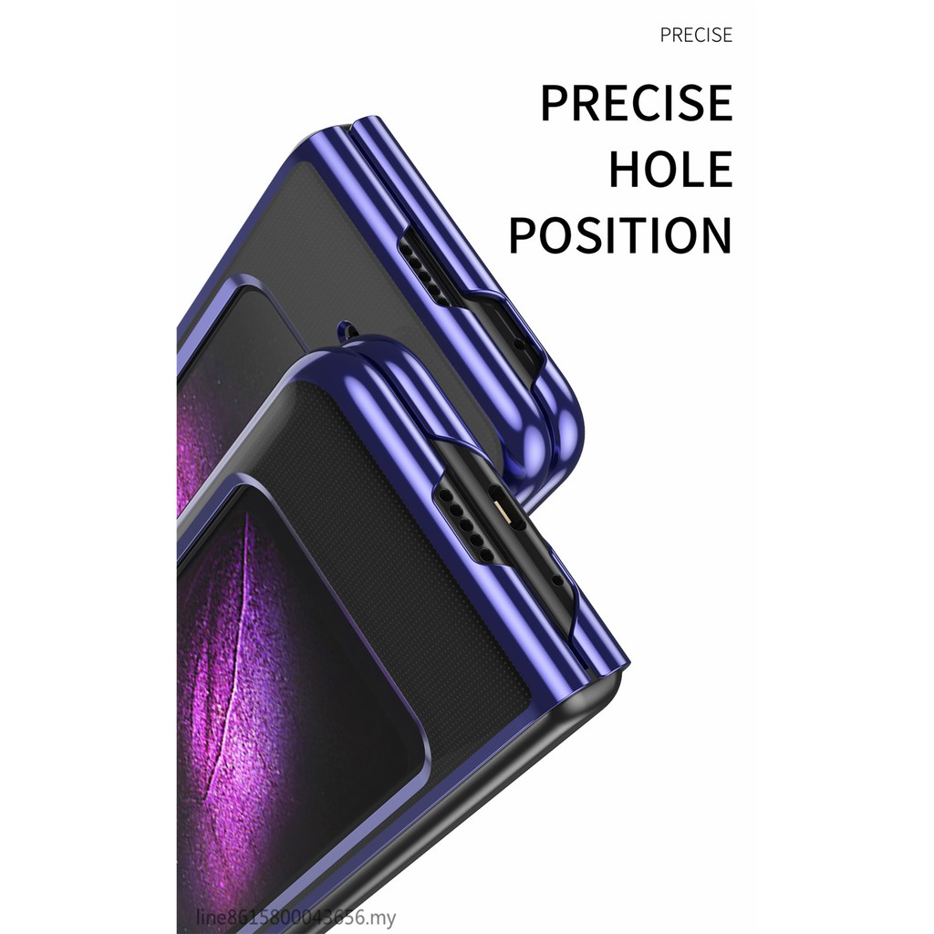 Ốp Điện Thoại Nắp Lật Màu Trong Suốt Cho Samsung Galaxy Z Fold Galaxy Z Fold 1 Galaxy W2020 5g F907N F9000