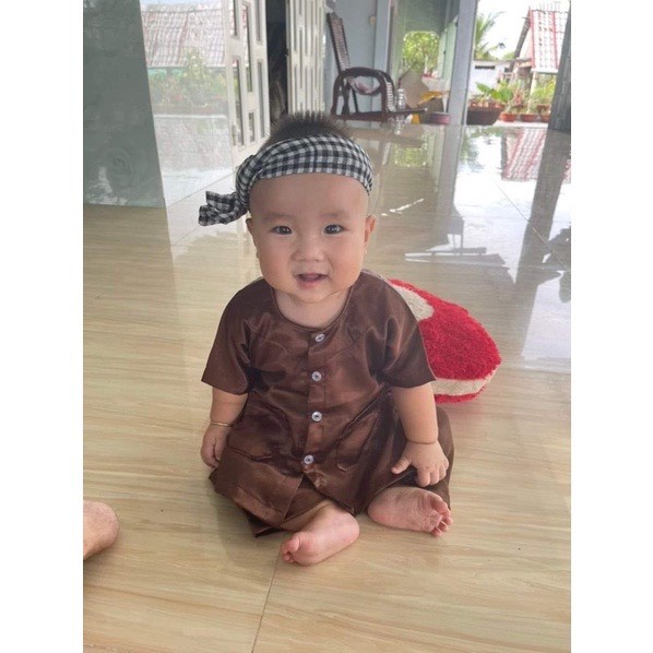 BỘ BÀ BA PHI BÓNG BÉ TRAI VÀ BÉ GÁI KÈM KHĂN RẰN