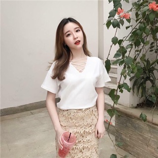 Áo Đan dây mặc 2 kiểu cực chất