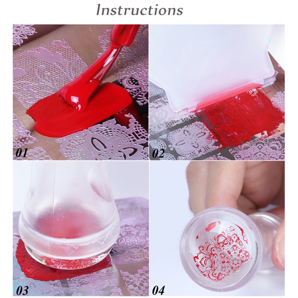 Khuôn trang trí móng tay bằng inox 12 * 4cm