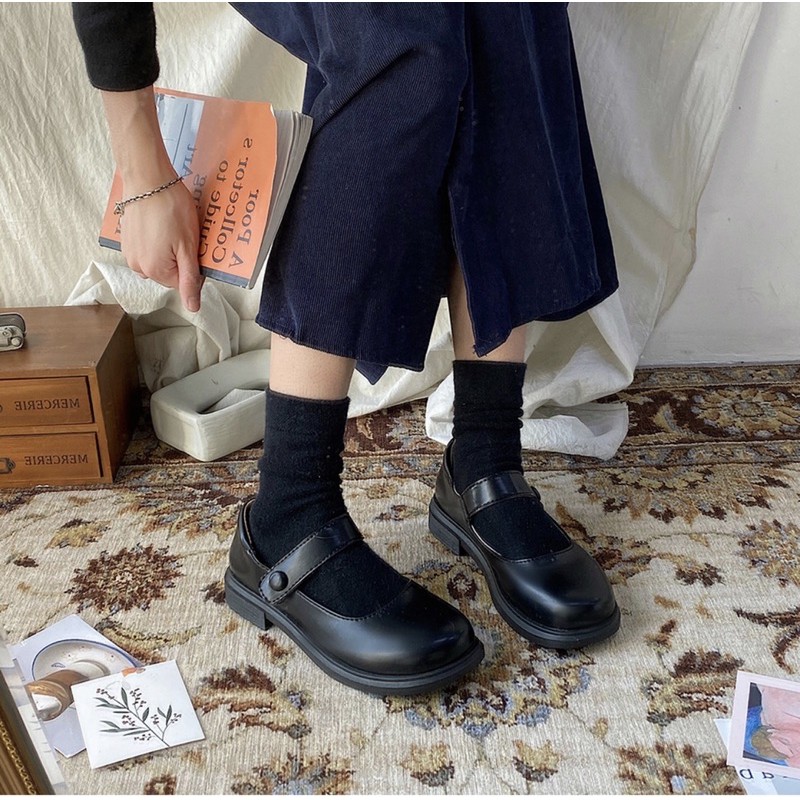 Giày Cổ Thấp VinTage Khuy Cúc Dán (FULL BOX LOGO TIỆM GIÀY BOOT) | BigBuy360 - bigbuy360.vn