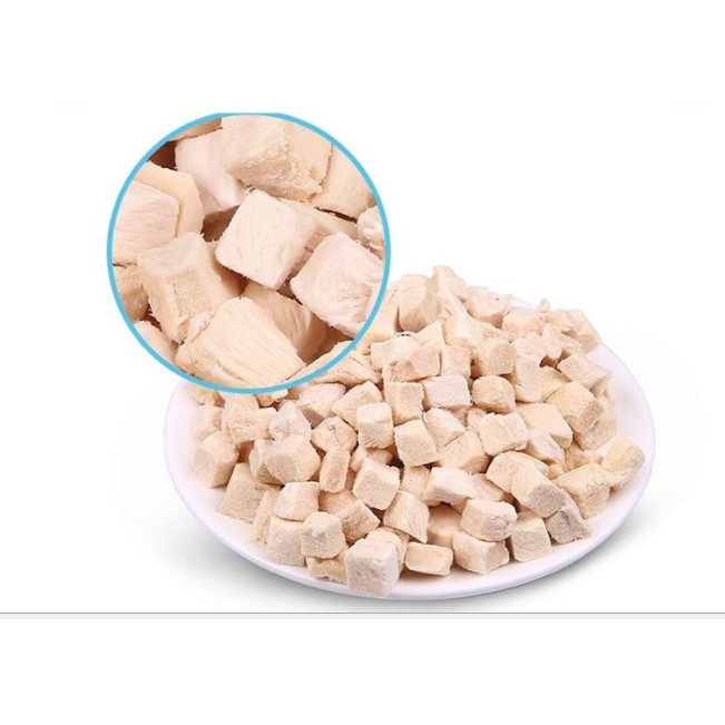 Thịt gà/ Gan/ Lòng đỏ sấy cho chó mèo