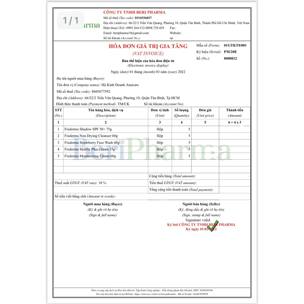 Fixderma Kem Chống Nắng Shadow Spf50+ Cream 75g