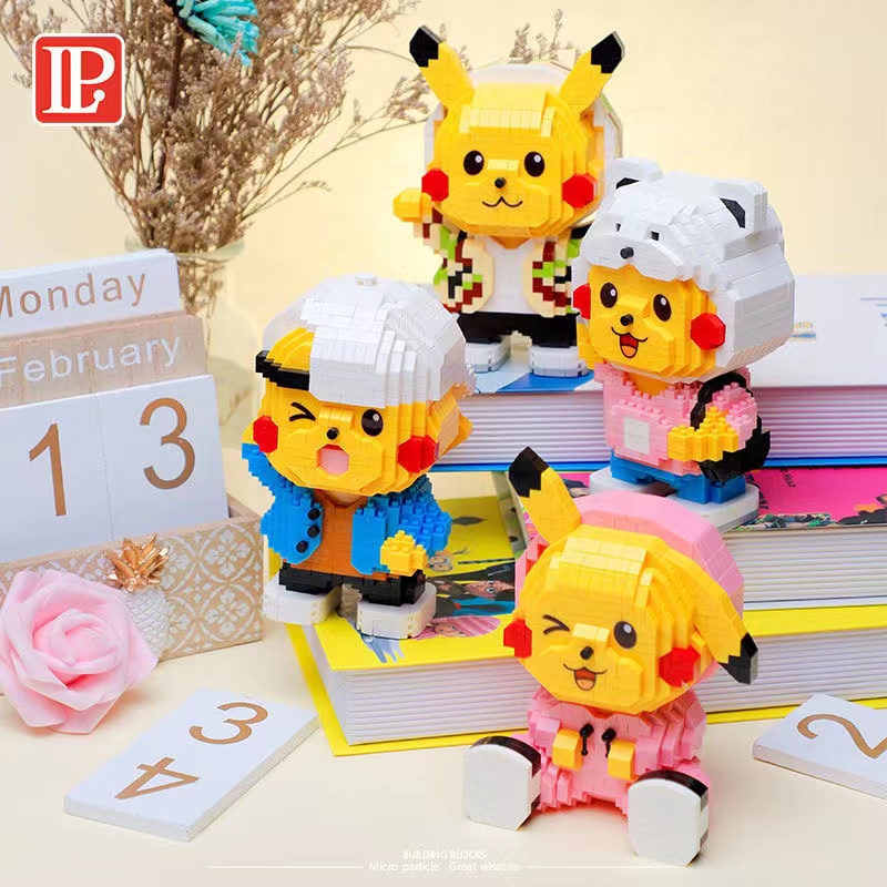 Bộ Đồ Chơi Xếp Hình Pokemon Độc Đáo Thú Vị Dành Cho Bé