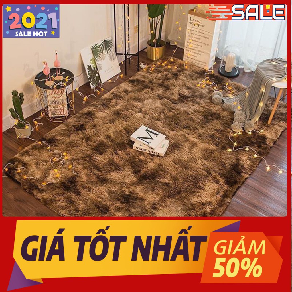 Sale 50% thảm lông loang 1m6x2m,ĐƯỢC CHỌN MÀU