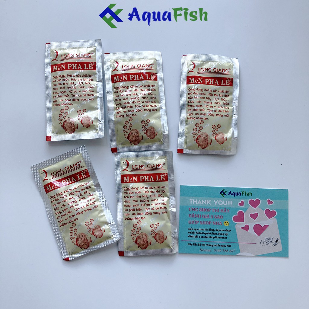 Combo 5 Gói Men Vi Sinh Pha Lê CRYSTAL 5g/túi Giúp Làm Trong Nước Cấp Tốc Và Ổn Định Hệ Vi Sinh Cho Bể Cá