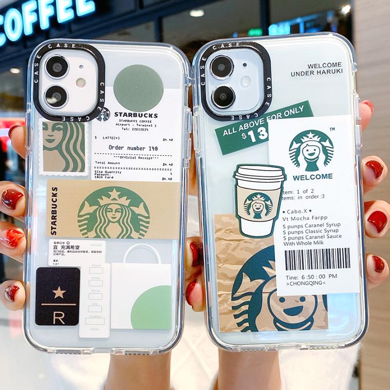Ốp Điện Thoại Tpu Mềm Chống Sốc In Hình Logo Starbucks Cho Iphone 12 11 Pro Max Xs Max Xr 8 7 Plus