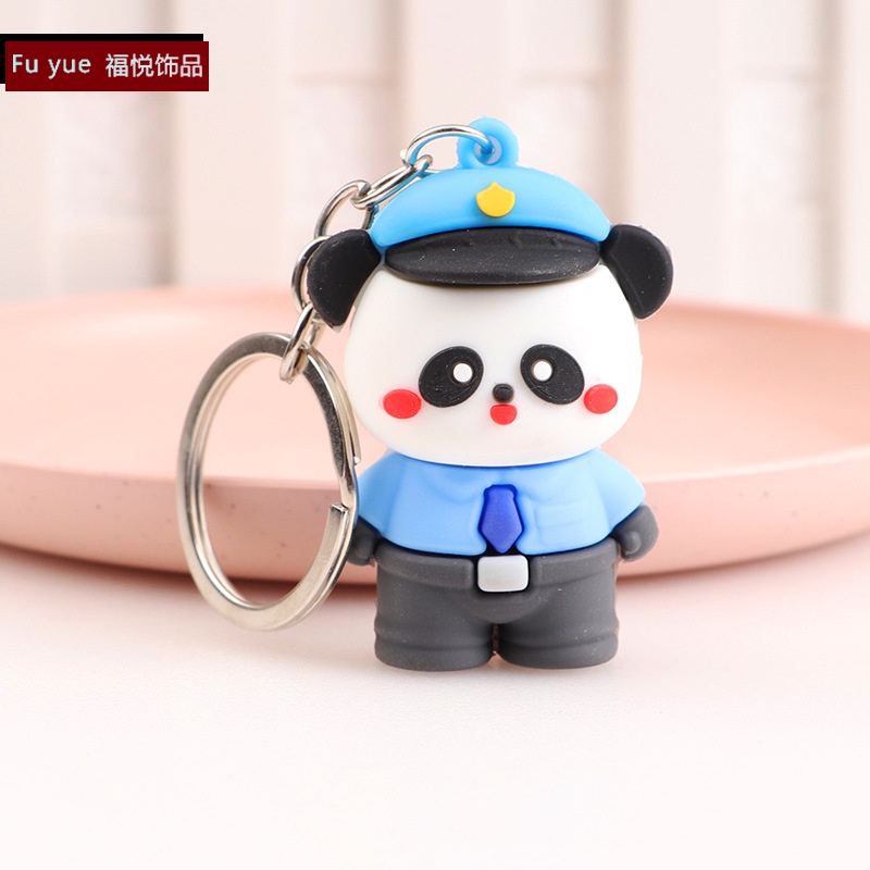 Móc khóa gấu trúc đen trắng