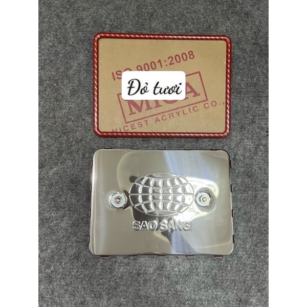 BỘ BẢNG SỐ XE MÁY INOX VIỀN XI MÀU GẮN NHIỀU LOẠI XE