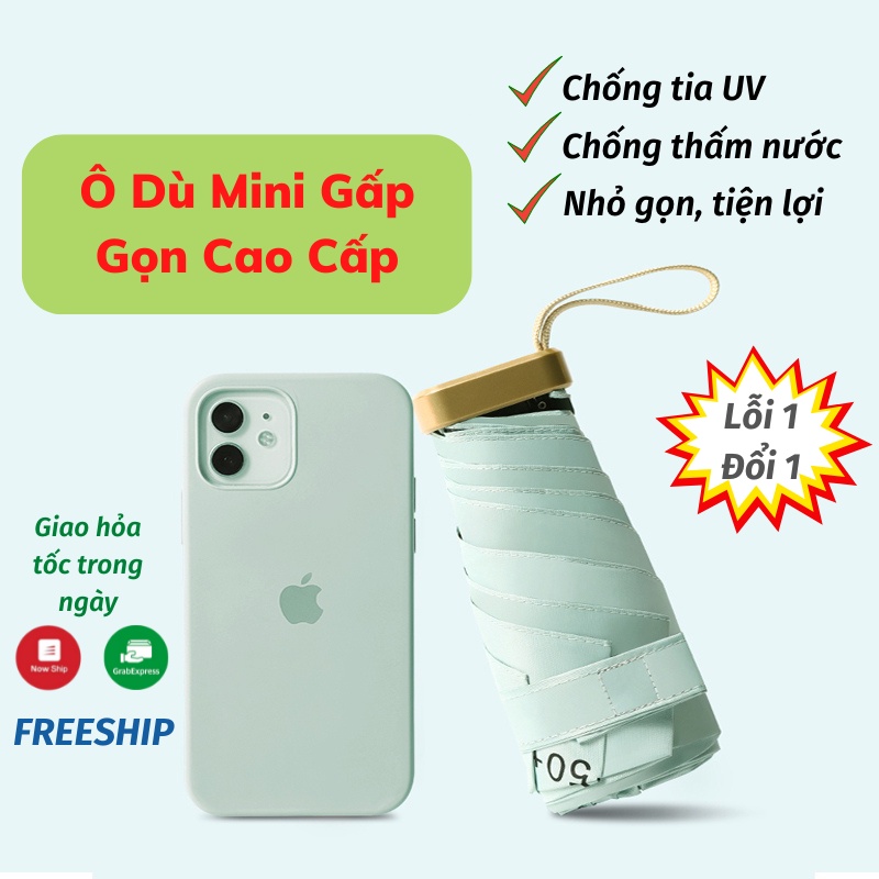 Dù Mini Ô Dù Gấp Gọn Che Mưa Nắng Chống Tia UV Cao Cấp Sun.z