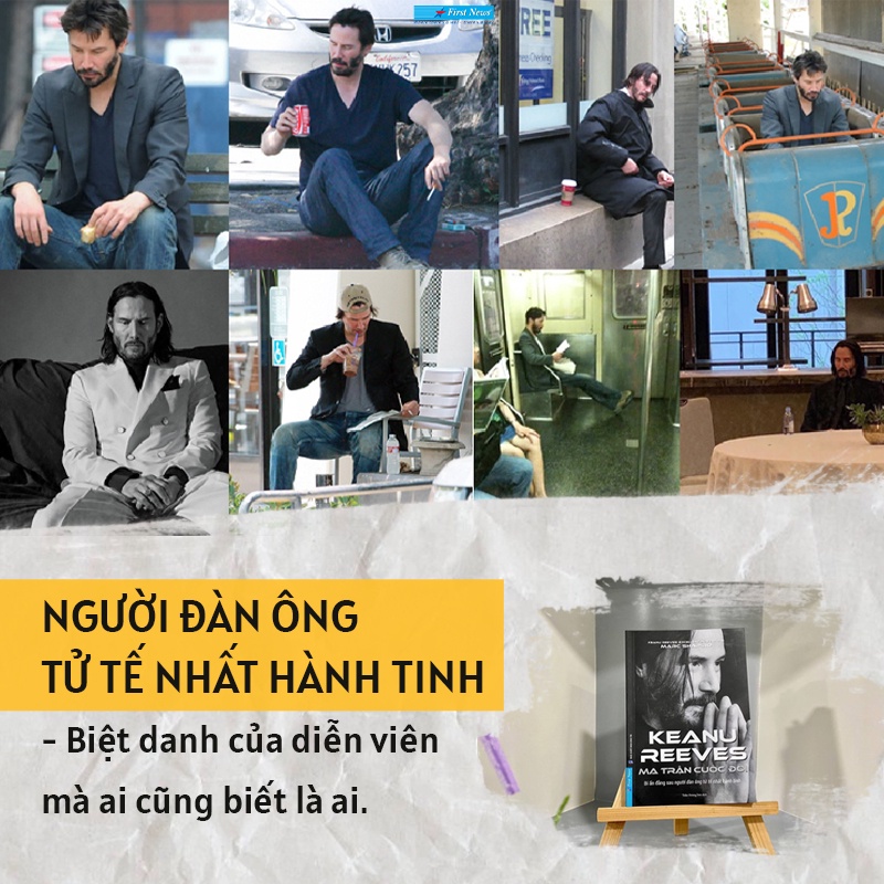 [Mã LIFEXANH03 giảm 10% đơn 500K] Sách - Ma Trận Cuộc Đời Keanu Reeves - First News