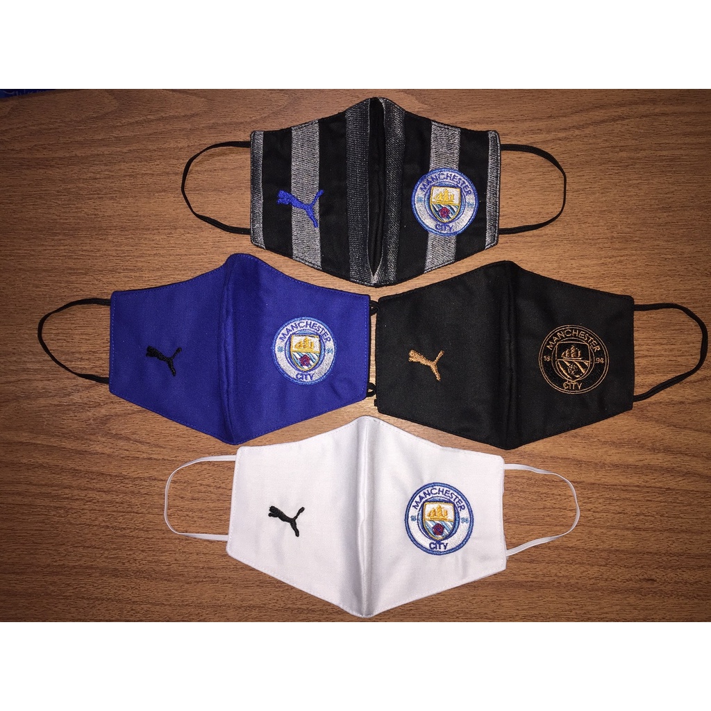 Mặt Nạ Manchester City (Trước Thêu & 3 Lớp)