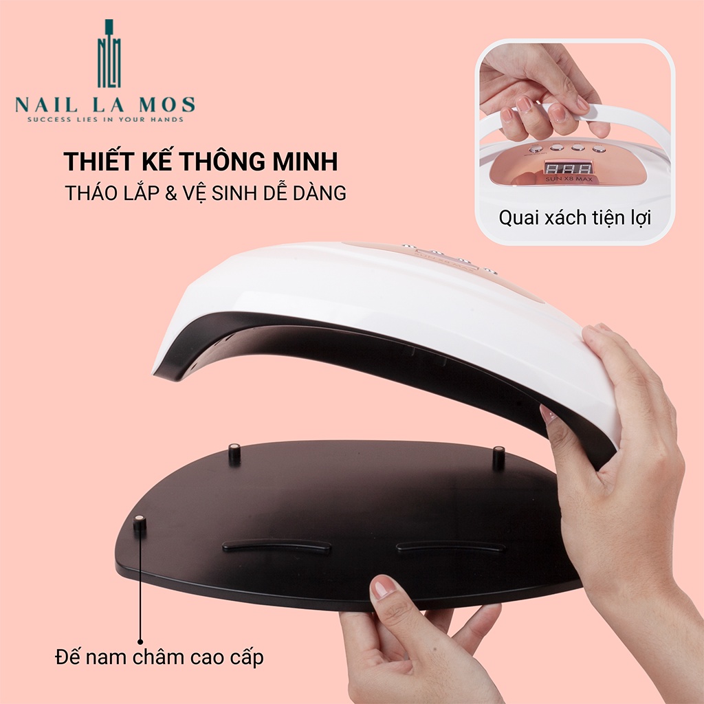 Máy hơ gel Sun X8 Max 150W 57 bóng - hàng chính hãng bảo hành 6 tháng