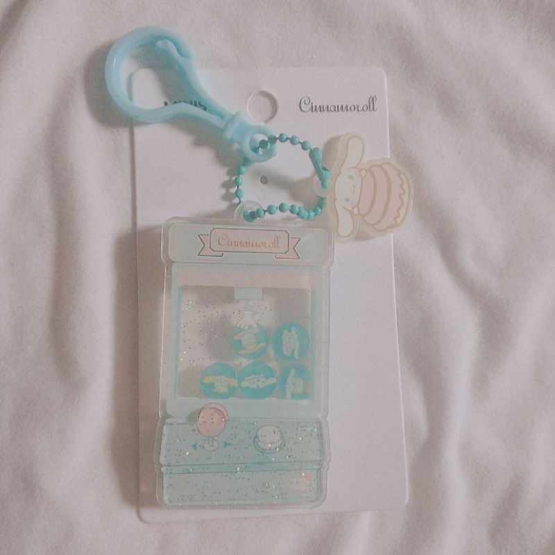 Keyring Daiso Sanrio nhân vật Cinnamoroll hình máy gắp thú