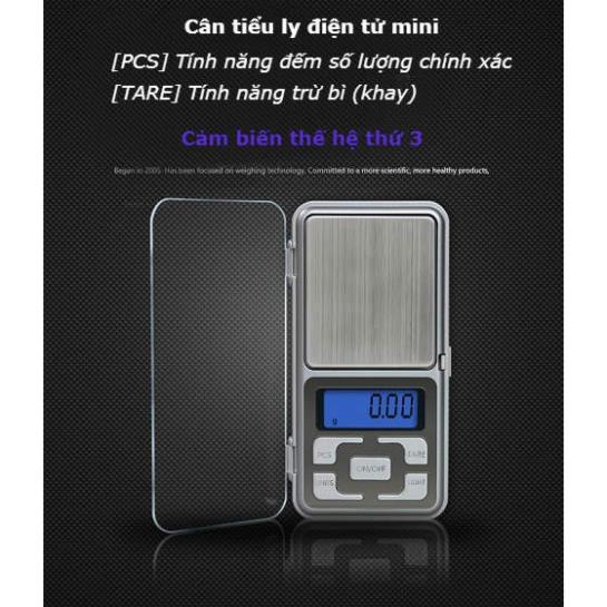 Cân tiểu li điện tử bỏ túi - Thang đo : 0.01g ~200g