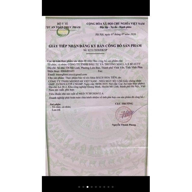 [ CHÍNH HÃNG ] Bách hoa tiên Las beauty đẹp da | BigBuy360 - bigbuy360.vn