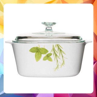 Nồi thuỷ tinh Vuông Pháp Corningware A-1.5L EH European Herbs