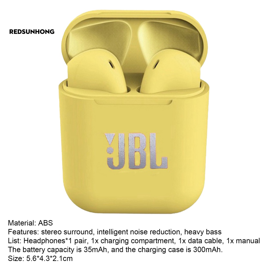 Tai Nghe Nhét Tai Không Dây Bluetooth 5.0 Mini Cho Jbl-Tws-Inpods I12