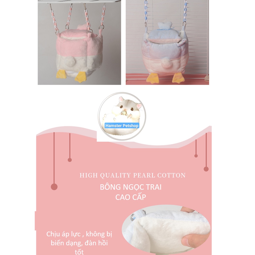 Túi ngủ / Võng treo lồng cho Hamster, Sóc Bay, Sóc Bông, Sóc Đất...