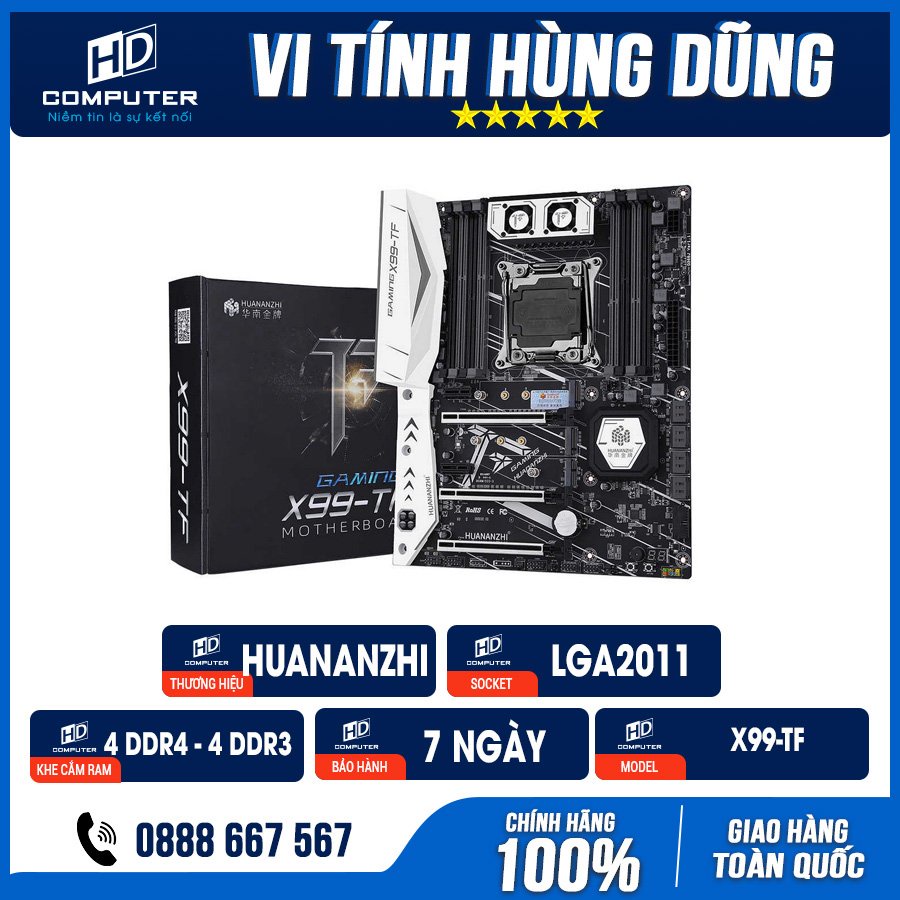 Main máy tính X99 Huananzhi TF 2011 DDR4+ DDR3, X99 Huananzi LGA2011 DDR4,X99 Huanazi LGA2011 DDR3