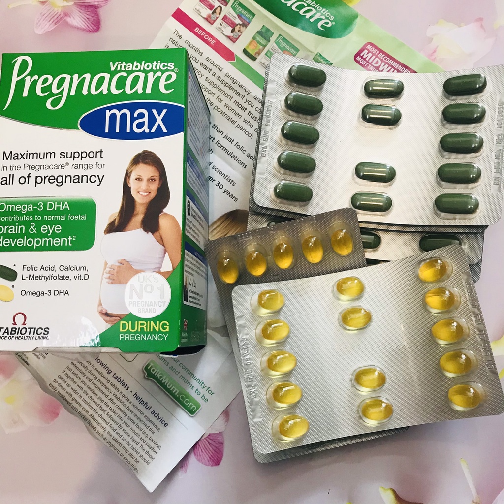 [CHUẨN AIR] Bầu Anh Pregnacare Max vitamin tổng hợp cho bà bầu - UK