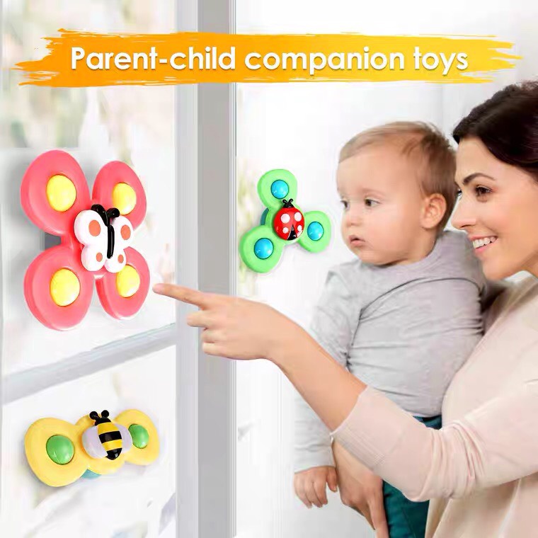 Đồ chơi cho bé set 3 con quay spinner Smart ToyToy hình côn trùng vui nhộn cho bé