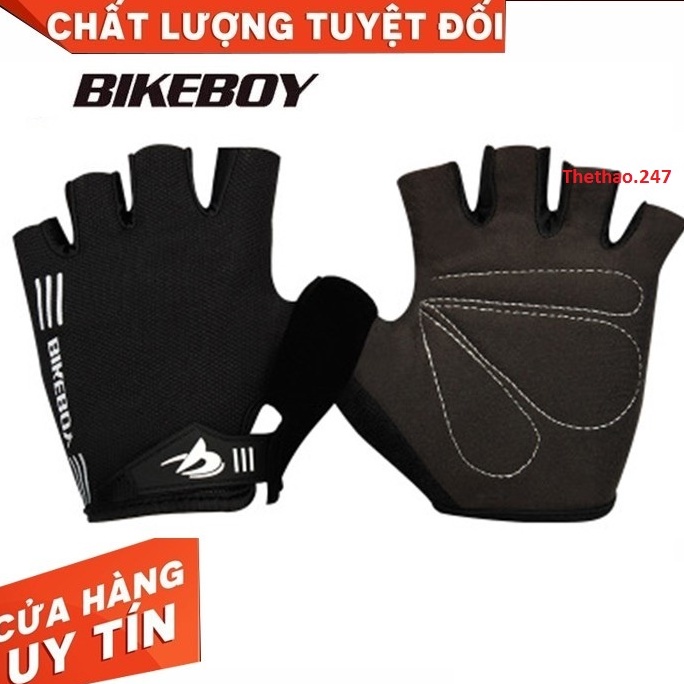 Găng Tay Xe Đạp Thể Thao, Găng Tay Nửa Ngón Sử Dụng Đi Xe Đạp Bikeboy Chống Trượt