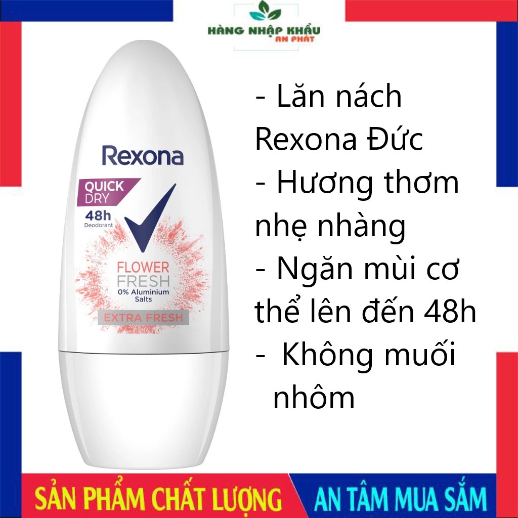 Lăn nách Rexona Đức lăn ngăn ngừa mùi hôi, giảm tiết mồ hôi, hết mùi hôi nách, 50ml
