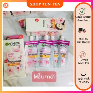 Gói Kem Dưỡng Da Chống Nắng Garnier Skin Naturals Thái Lan Hộp 6 Gói 7ml