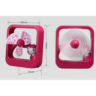Quạt tích điện mini để bàn hello kitty