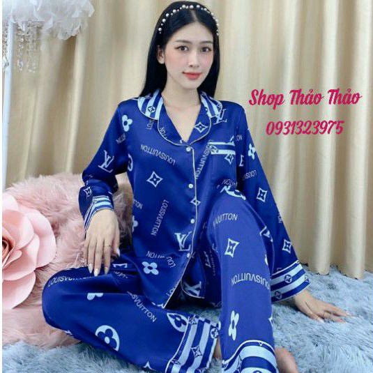 Đồ Bộ Pijama - Bộ Mặc Nhà Lụa Satin Cao Cấp Quần Dài Tay Dài Hàng Có Size🎀Giảm 10K Đơn 200K | BigBuy360 - bigbuy360.vn