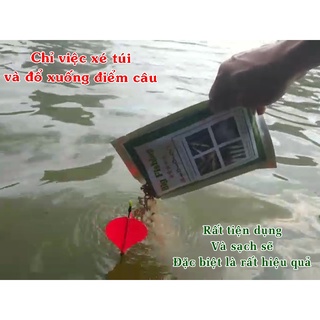 Mồi bột câu cá rô phi khổng lồ. Túi 500 Gram.