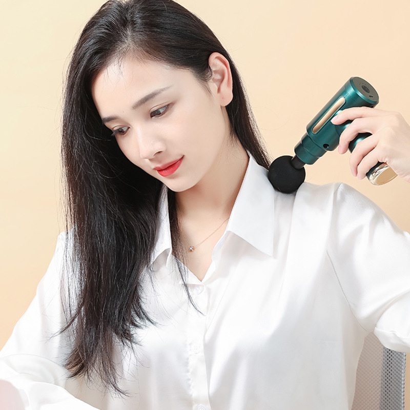 Máy massage toàn thân 6 chế độ, Mát xa cổ vai gáy kèm 4 đầu massage chuyên dụng - Bảo Hành 12 Tháng