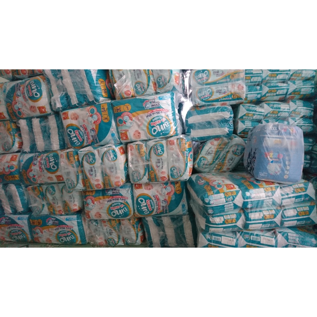 Tã/bỉm quần Bino kháng khuẩn chóng hâm size M60 tặng 10 ( 5-10kg )