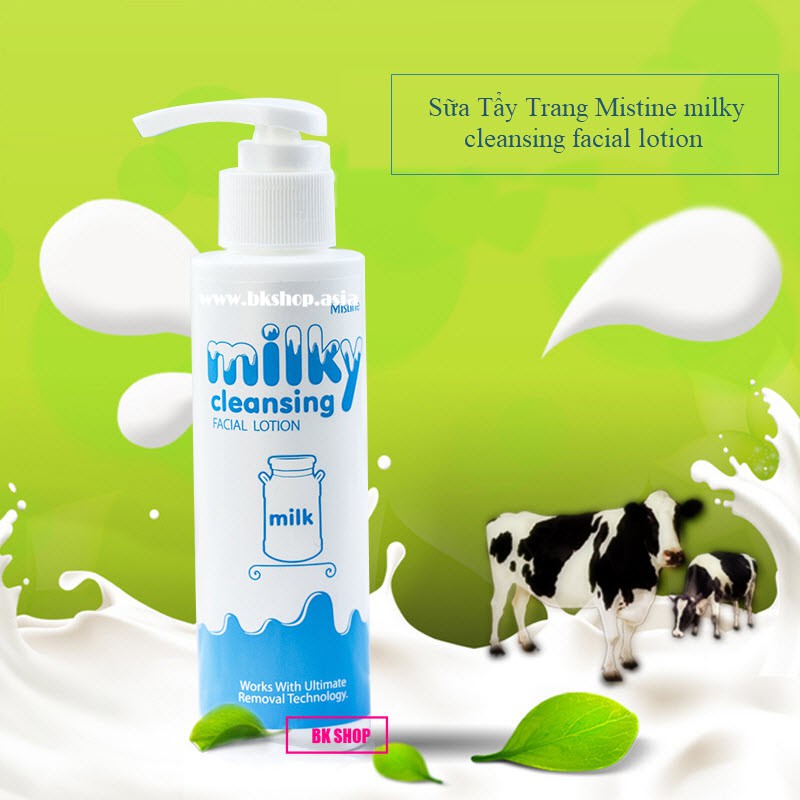 [ Date 07/22 - Auth Thái ] Sữa tẩy trang Mistine Milky Cleansing Facial Lotion