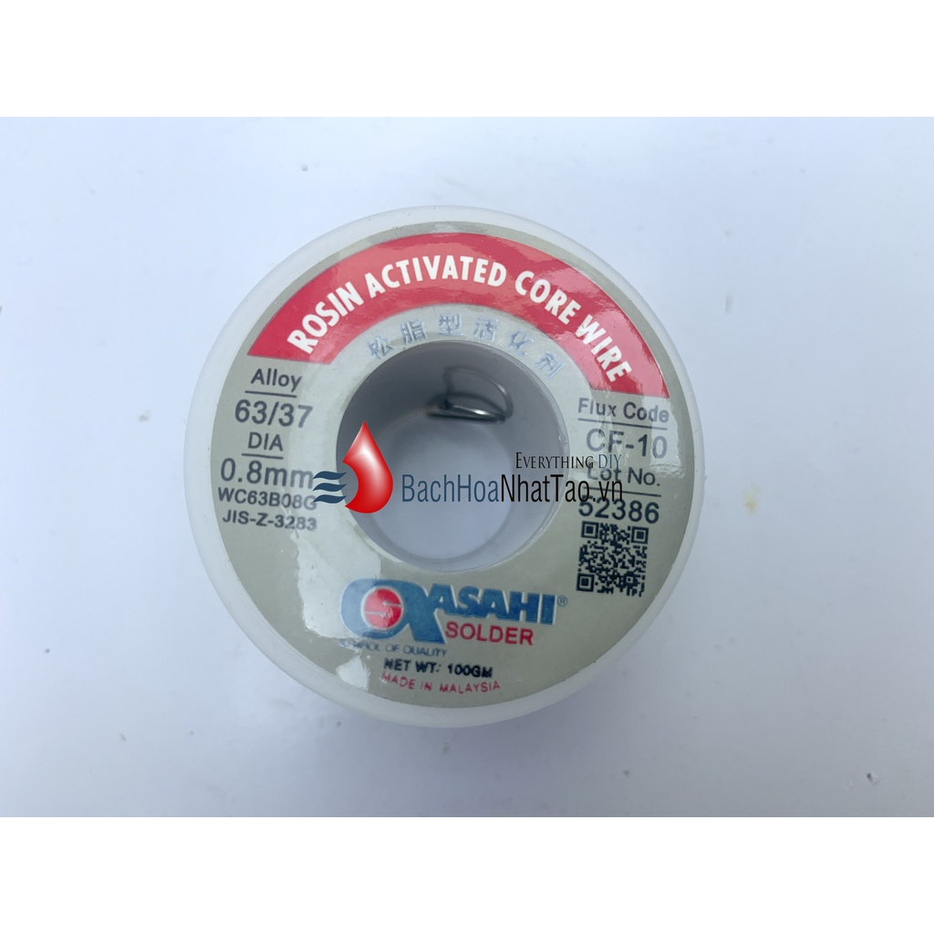 Thiếc hàn Asahi 0.8mm 100g