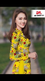Vải áo dài in hoa nhí