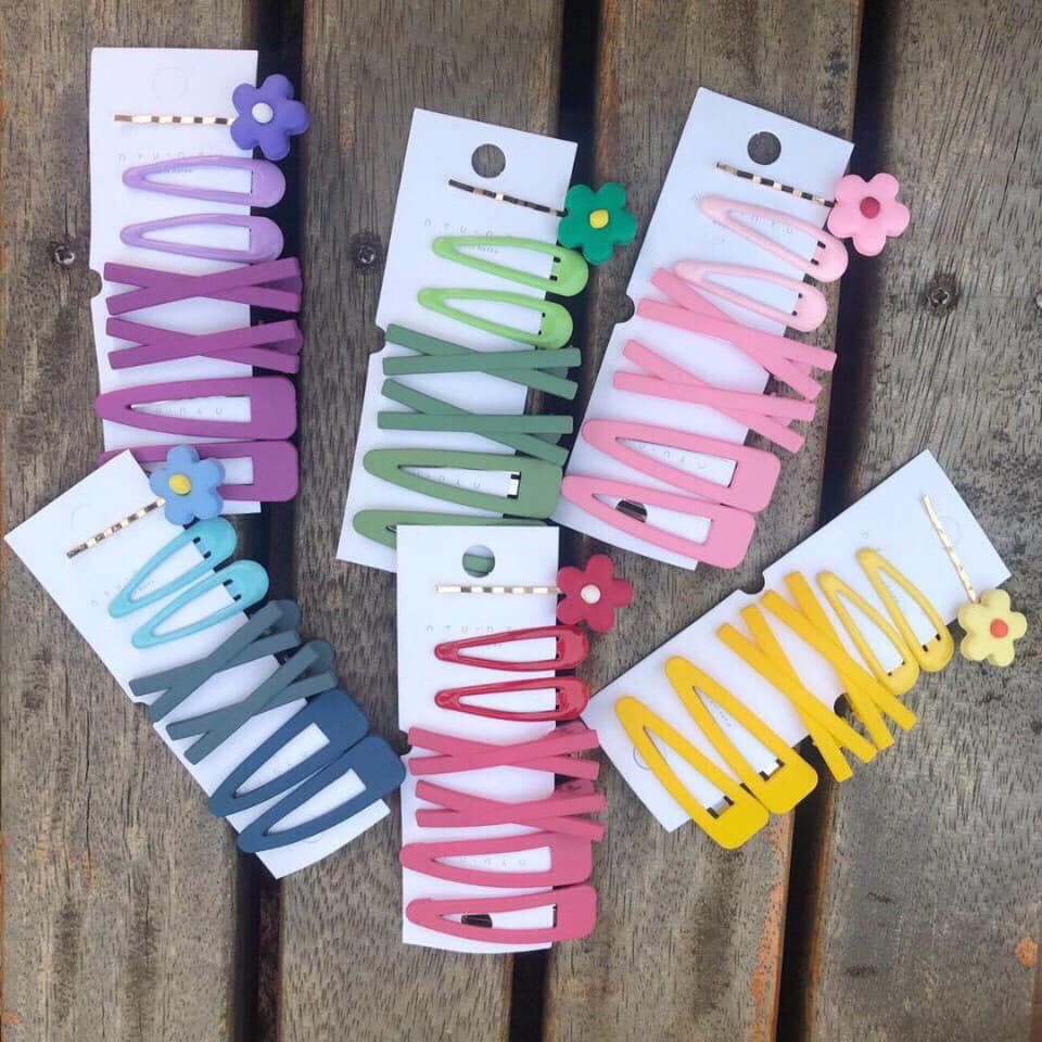 Set Kẹp Tóc 7 Món Siêu Xinh hàng mới (GIAO MÀU NGẪU NHIÊN)