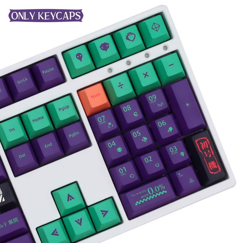 139/151 keys EVA 01 English Japanese Personalized Keycaps Cherry Profile PBT Keycap For GMK Cherry MX Switch Mechanical Keyboard